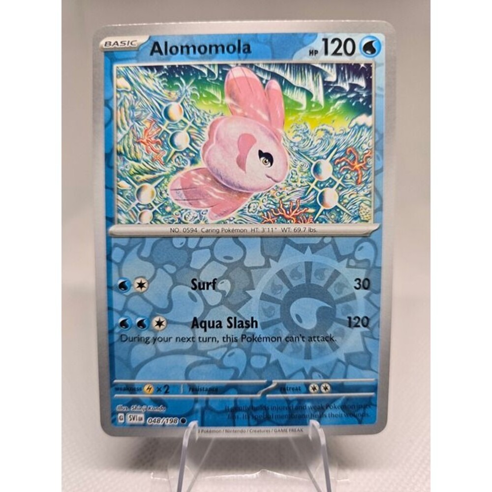 Pokemon Alomomola 49 scarlet & violet reverse holo